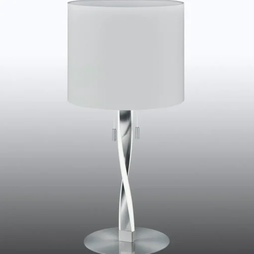 Trio Lighting Toppmoderne Nandor-bordlampe med ekstra LED