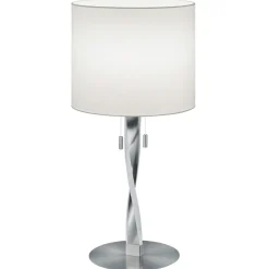 Trio Lighting Toppmoderne Nandor-bordlampe med ekstra LED