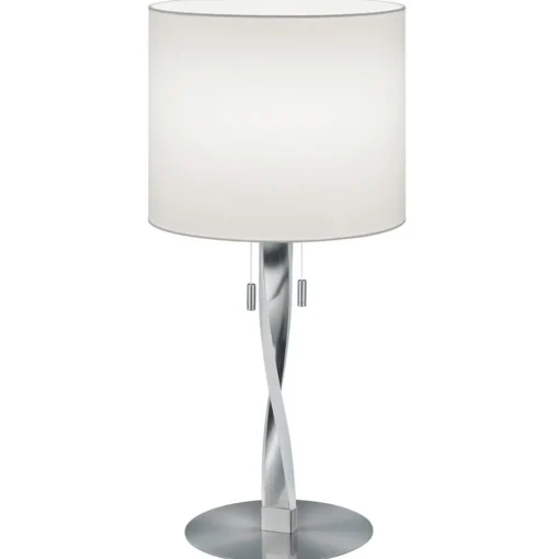 Trio Lighting Toppmoderne Nandor-bordlampe med ekstra LED