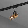 Trio Lighting Tosh skinnespot for DUOline, matt svart, detaljer i tre Best