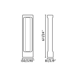 FARO BARCELONA Totem LED-veilampe, grå, betong, høyde 61,1 cm Online