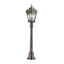KICHLER Tournai veilampe, høyde 110 cm, aluminium, glass Best