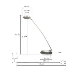 Aluminor Toveis justerbar Forever LED-bordlampe, 8 W Online