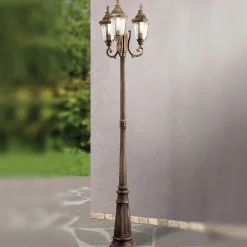 ORION Tradisjonell lyktestolpe 3 lyskilder Paula| Lyktestolper