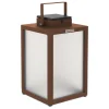 Les Jardins Tradition LED-solcellelykt, corten, høyde 40 cm| Solcellelamper