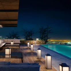 Les Jardins Tradition LED-solcellelykt, antrasitt, høyde 40 cm| Dekorasjonsbelysning|Kommersiell Utebelysning