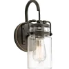 KICHLER Transparent skjerm – vegglampe Brinley