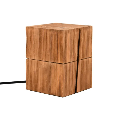 Trio Lighting Treasure bordlampe, naturlig finish, tre, hengslet Sale