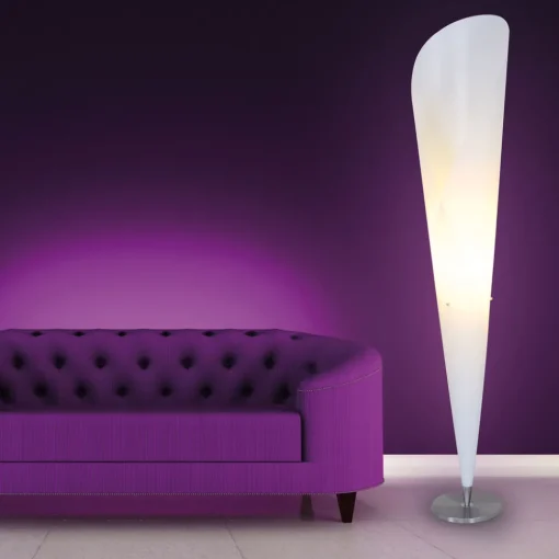 Näve Tulip gulvlampe, hvit