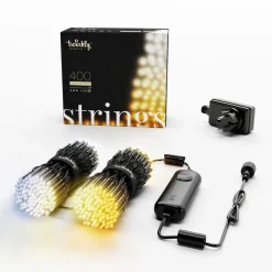 twinkly CCT svart lyslenke med 400 lyspærer 32 m New