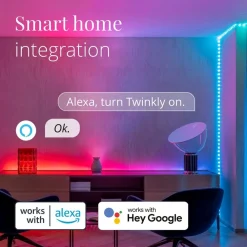 twinkly Dots LED-lyslenke RGB, gjennomsiktig, IP44, 10 m| Julebelysning