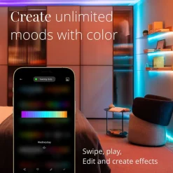 twinkly Dots LED-lyslenke RGB, gjennomsiktig, IP44, 10 m| Julebelysning