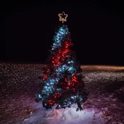 twinkly LED-lyslenke, RGB, svart, 400 lys, 6 m| Julebelysning