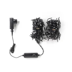 twinkly LED-lyslenke, RGB, svart, 400 lys, 6 m| Julebelysning