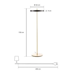 UMAGE Asteria floor LED-gulvlampe svart