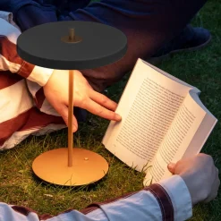 UMAGE LED oppladbar bordlampe Asteria Move antrasitt/messing 31 cm| Bordlamper