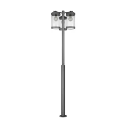 Trio Lighting Utelampe Sambesi, H 240 cm, antrasitt, skumringssensor Hot