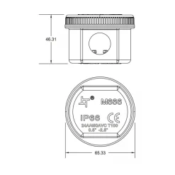Deko-Light Utendørs dobbeldistributør rund, kabel 5-12 mm Discount