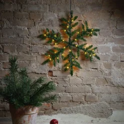 STAR TRADING Utendørs LED-dekor Snowflake, batteridrevet| Julebelysning