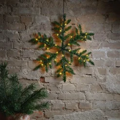 STAR TRADING Utendørs LED-dekor Snowflake, batteridrevet| Julebelysning