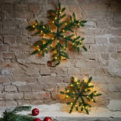 STAR TRADING Utendørs LED-dekor Snowflake, batteridrevet| Julebelysning