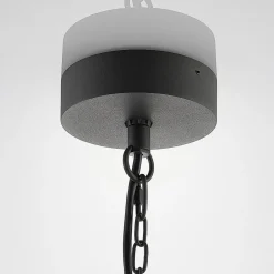 Lucande Utendørs LED-pendellampe Cube, glasskjerm, 26 cm Clearance
