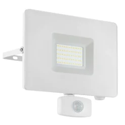 EGLO Utendørs LED-spot Faedo 3 med sensor, hvit, 50 W Outlet