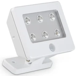 Briloner Utendørs LED-spot Kollig med sensor, IP54, hvit| Vegglamper Med Sensor|Utebelysning Med Sensor