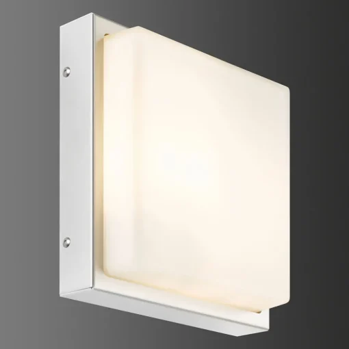 LCD Utendørs LED-vegglampe 046, bevegelsessensor, stål Clearance