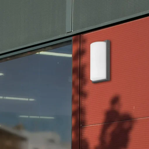 LCD Utendørs LED-vegglampe 039 sensor, grafitt| Vegglamper Med Sensor|Utebelysning Med Sensor