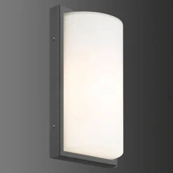 LCD Utendørs LED-vegglampe 039 sensor, grafitt| Vegglamper Med Sensor|Utebelysning Med Sensor