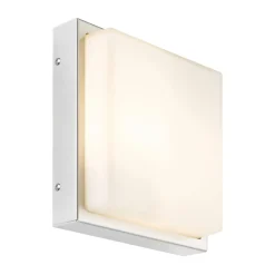 LCD Utendørs LED-vegglampe 046, stål, glass, 25 x 25 cm Online