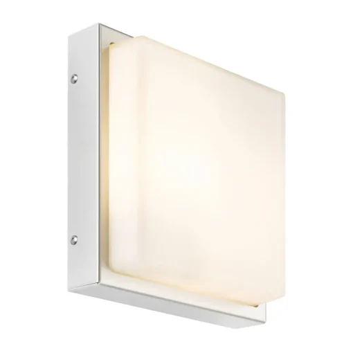 LCD Utendørs LED-vegglampe 046, stål, glass, 25 x 25 cm Online
