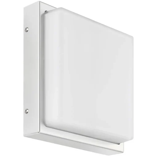 LCD Utendørs LED-vegglampe 046, stål, glass, 25 x 25 cm Online