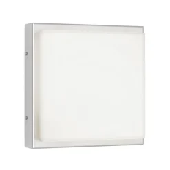 LCD Utendørs LED-vegglampe 046, stål, glass, 25 x 25 cm Online