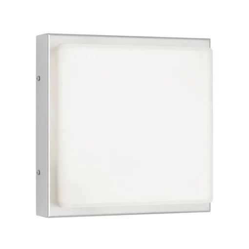 LCD Utendørs LED-vegglampe 046, stål, glass, 25 x 25 cm Online