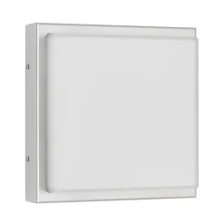 LCD Utendørs LED-vegglampe 046, stål, glass, 25 x 25 cm Online