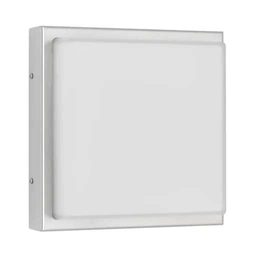 LCD Utendørs LED-vegglampe 046, stål, glass, 25 x 25 cm Online