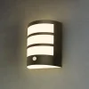 Briloner Utendørs LED-vegglampe 3795015, svart, sensor, IP44| Kommersiell Utebelysning|Led-Utendørs