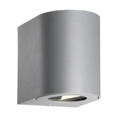 Nordlux Utendørs LED-vegglampe Canto 2, 10 cm, grå| Vegglamper Utendørs