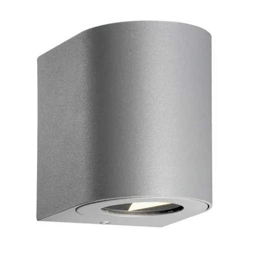 Nordlux Utendørs LED-vegglampe Canto 2, 10 cm, grå| Vegglamper Utendørs
