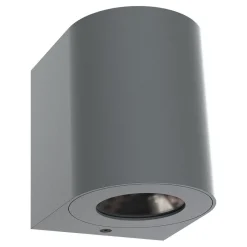 Nordlux Utendørs LED-vegglampe Canto 2, 10 cm, grå| Vegglamper Utendørs