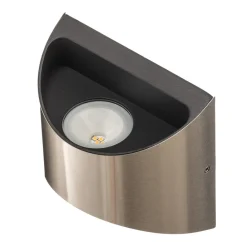 Eco-Light Utendørs LED-vegglampe Dodd, halvrund, stål New