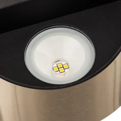 Eco-Light Utendørs LED-vegglampe Dodd, halvrund, stål New