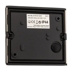 Eco-Light Utendørs LED-vegglampe Dodd, halvrund, stål New