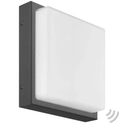 LCD Utendørs LED-vegglampe Ernest, grafitt, bevegelsessensor| Vegglamper Med Sensor|Utebelysning Med Sensor