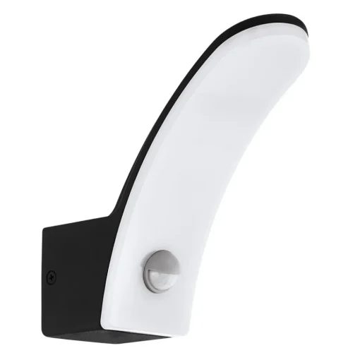 EGLO Utendørs LED-vegglampe Fiumicino med sensor| Kommersiell Utebelysning|Vegglamper Med Sensor
