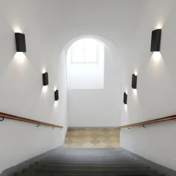 Nordlux Utendørs LED-vegglampe Fold 15 x 21 cm, svart| Kommersiell Utebelysning|Led-Utendørs