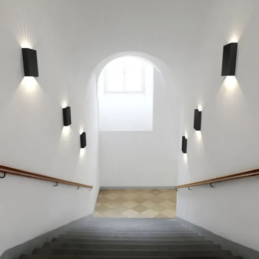 Nordlux Utendørs LED-vegglampe Fold 15 x 21 cm, svart| Kommersiell Utebelysning|Led-Utendørs