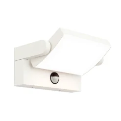 ORION Utendørs LED-vegglampe Ginger med sensor hvit IP54 Clearance